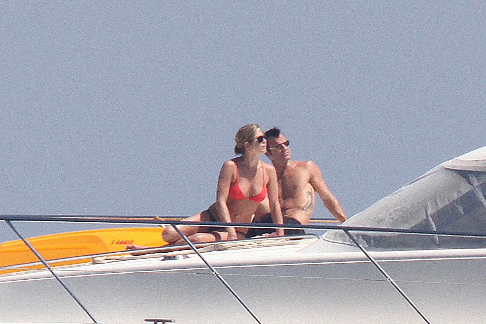 Jennifer Aniston - Bikini Candids On a Yacht in Capri